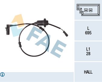 ABS SENSORU ARKA SOL MERCEDES S-CLASS W220 C215