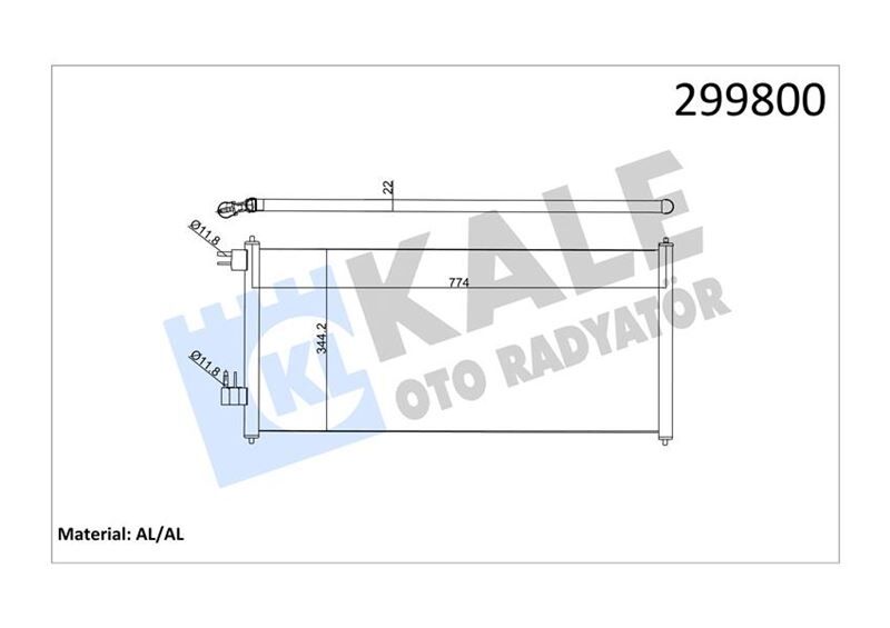 KLIMA RADYATÖRÜ CONNECT 02>14 1.8 TDCI 75-90-11...