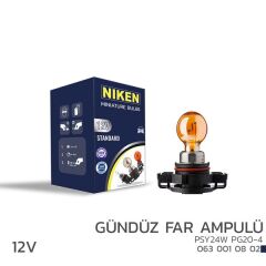 NIKEN 12V PSY24W GÜNDÜZ FAR AMPULÜ (PG20-4)AMB 10...