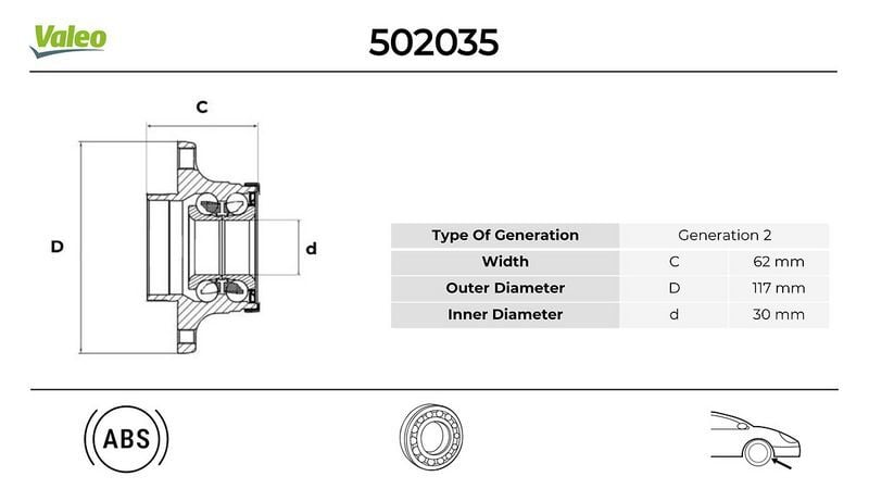 ARKA TEKERLEK PORYASI FIAT EGEA 16> ABS'Lİ (62x...