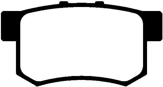 FREN BALATASI ARKA CIVIC 01- / CRV 01-07 / ACCORT 98-08 / FRV 04-