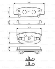 FREN BALATASI ARKA LANCER 08- / OUTLANDER 03-06