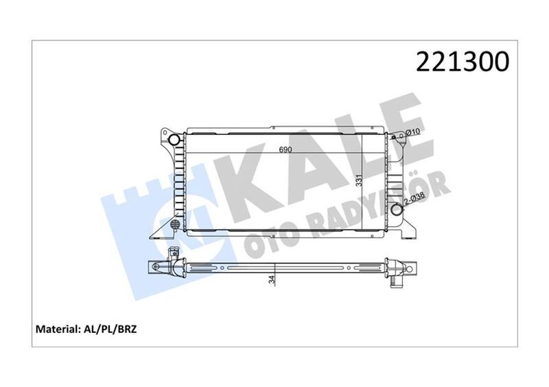 MOTOR RADYATORU (+AC) TRANSIT TURBO T12 T15 2.5D 9...
