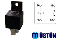 GÜÇ ROLESİ 12V 4P 80A