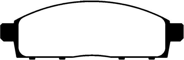 FREN BALATASI ON L200 2.5 06-12 / PAJERO 08- / L200 2.4 15- / FULLBACK 15-