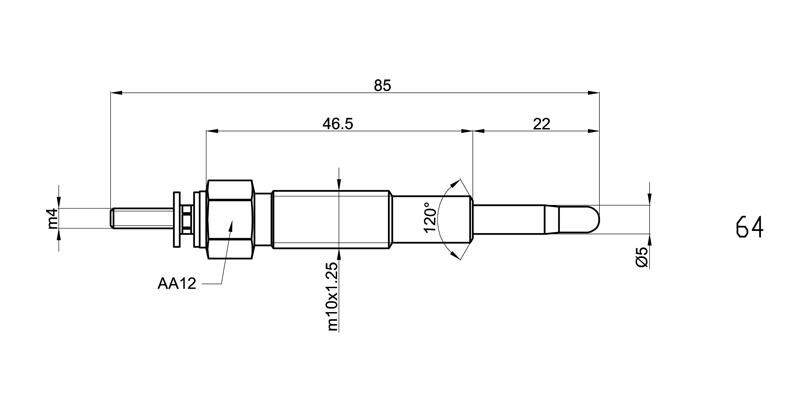 KIZDIRMA BUJİSİ (Y-701J) FORD RANGER 2.5-KIA SPORT...