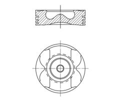 PISTON + SEGMAN STD 80.00mm MERCEDES OM622 W447 . ...