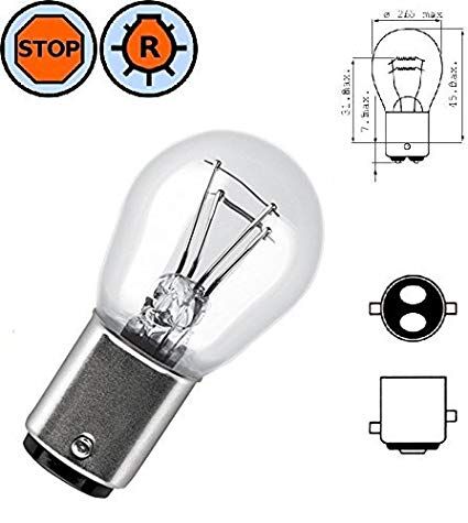 1016 S25 BAY15D 12V. 21/5W.