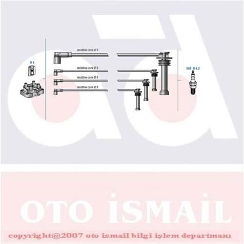 BUJİ KABLOSU TK FIESTA 96=> FOCUS (98-04)-FUSIO...