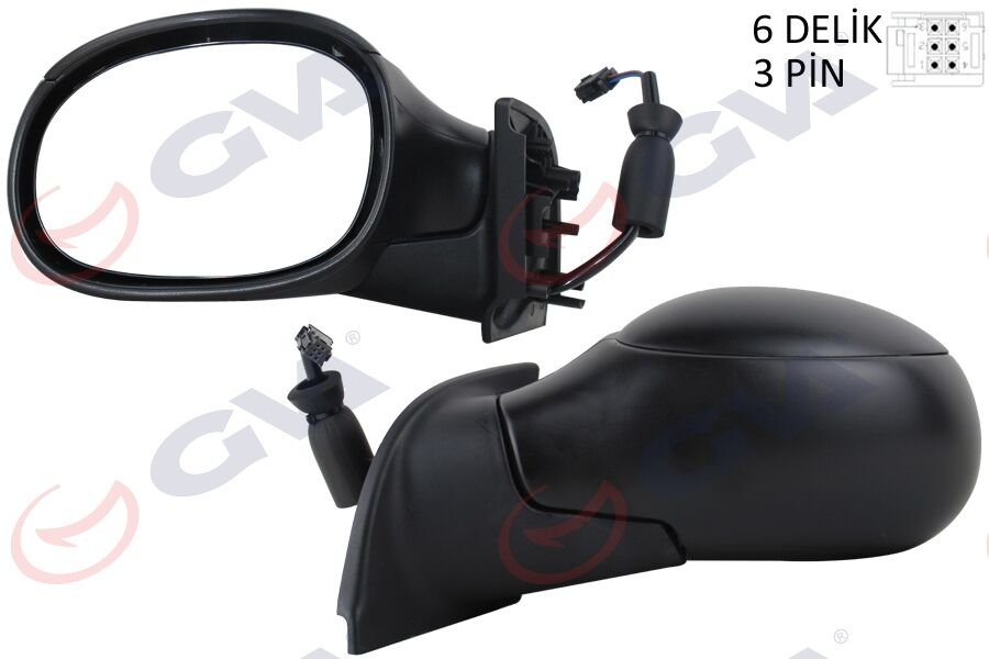 DIŞ DİKİZ AYNASI SOL C3 02> ELEKTRİKLİ+ISITMALI...