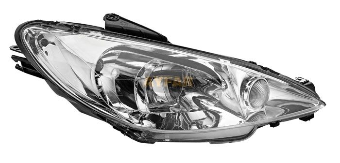 FAR+SİNYAL SOL ŞEFFAF P206 03-10 (ELEKTRİKLİ)(H7+H...