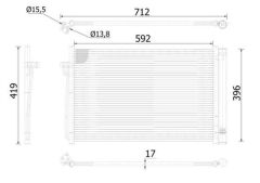 KLIMA RADYATORU E60-E61-E63-E64-E65-E66 N43-N46-N52-N53-M54-N62-N63 03-10
