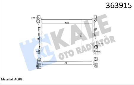 MOTOR SU RADYATÖRÜ FIAT EGEA 15> 1.3D MTJ 1.4 ...