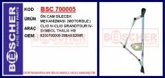 ÖN CAM SİLECEK MEKANİZMASI (MOTORSUZ ) CLIO IV-CLI...