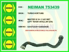 TURBO HORTUMU MASTER III 10> 2.3dCI M9T (ÇİFT T...