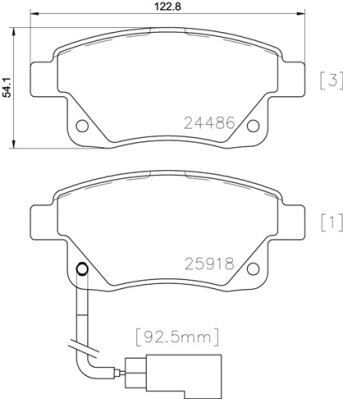 ARKA FREN BALATASI TRANSIT V347-V348 06>11 FISL...