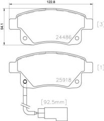 ARKA FREN BALATASI TRANSIT V347-V348 06>11 FISL...