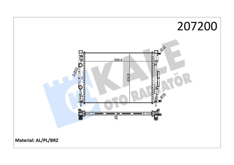 MOTOR SU RADYATÖRÜ RENAULT MEGANE II 02>SCENIC ...