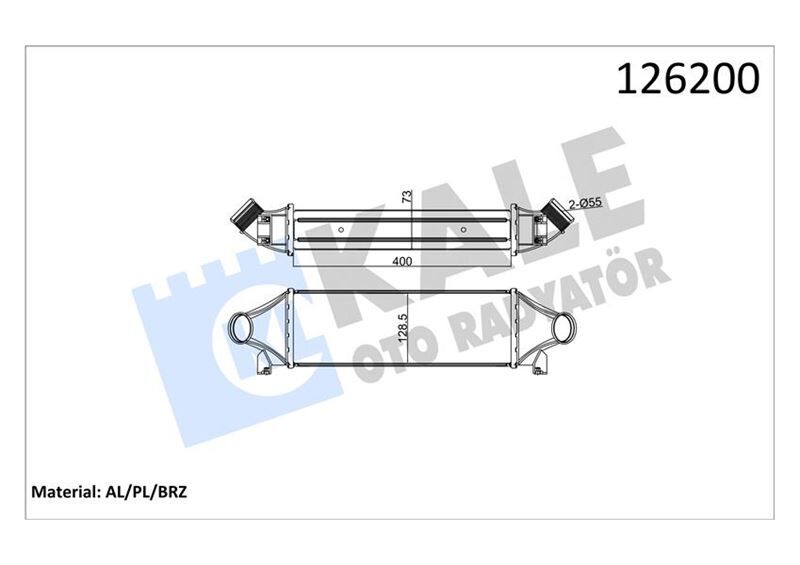 TURBO INTERKOLL RADYATORU TRANSIT V184 2.4TDCI 135...