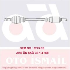 (x) AKS ÖN SAĞ C3 1.4 HDI 02=> 55KW (17-0709)