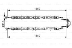 EL FREN TELI 1675/1643 MM DISK FREN ASTRA H 04-14
