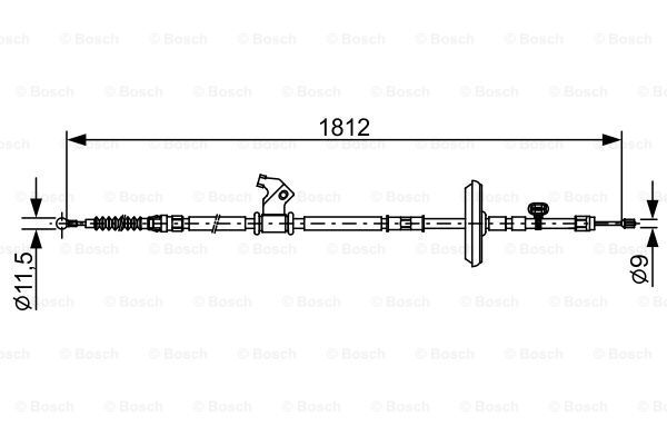 EL FREN TELİ SOL 1812 MM ASTRA J 10-21