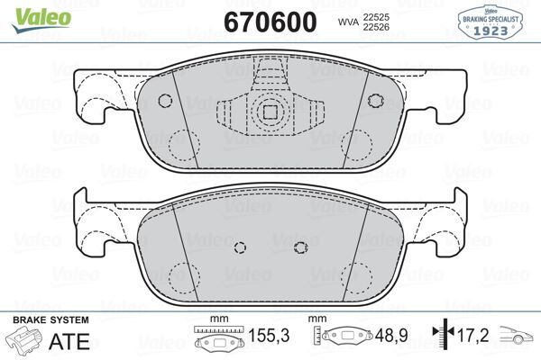 ÖN FREN BALATASI RENAULT CLIO IV 12> SYMBOL III...