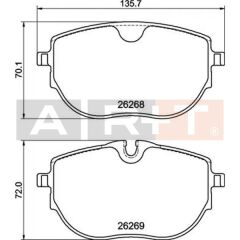 ÖN BALATA VW T6-T7 2015=>