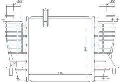 INTERCOOLER BRAZİNG INTERCOOLER A/M(210X205X64)CLİ...