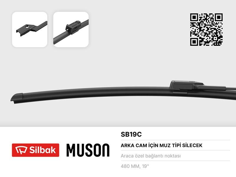 SİLECEK SÜPÜRGESİ 480mm (MUZ TİPİ) ARKA MONDEO III...