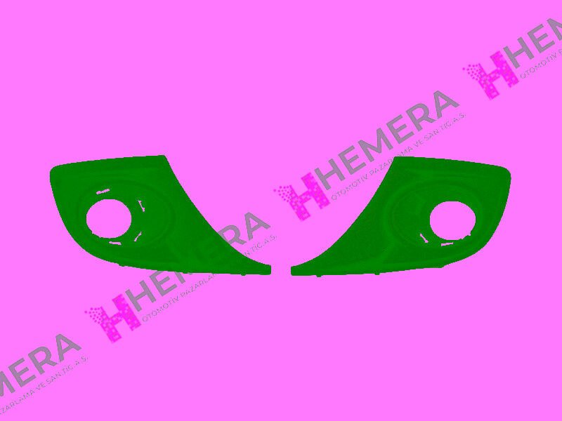 SİS FAR ÇERÇEVESİ ÖN SET SİYAH RENAULT MEGANE III...