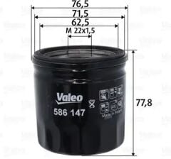 FORD CUSTOM/ PEUGEOT BOXER III VALEO YAĞ FİLTRESİ  9808867880