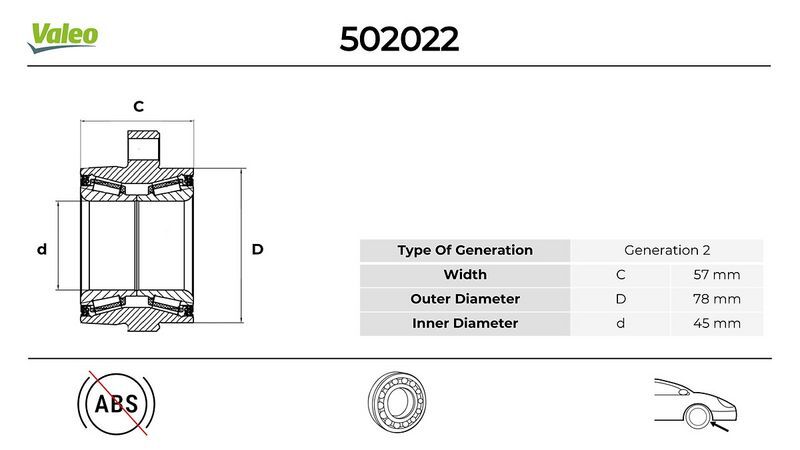 ÖN TEKER RULMANI ALÇAK TAVAN TRANSIT V347-V348 2.2...