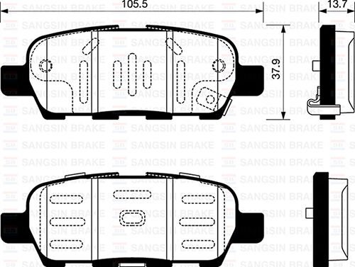 ARKA FREN BALATA NISSAN QASHQAI 1.6L 2.0L HR16 HR2...
