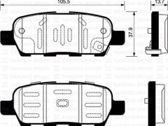 ARKA FREN BALATA NISSAN QASHQAI 1.6L 2.0L HR16 HR2...