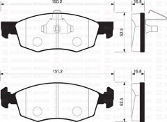 ÖN FREN BALATA FIAT PALIO WEEKEND 96-> / ALBEA ...