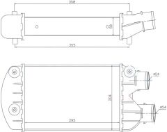 INTERCOOLER BRAZİNG INTERCOOLER A/M(295X204X58)BRA...