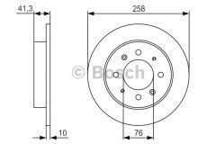 ARKA FREN DISKI CERATO 04-> (258X4)