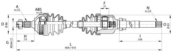 (x) AKS ÖN SAĞ PARTNER-BERLINGO 2.0 HDI 00=>