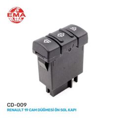 CAM AÇMA ANAHTARI SOL RENAULT 19 - MASTER (TEKLİ)