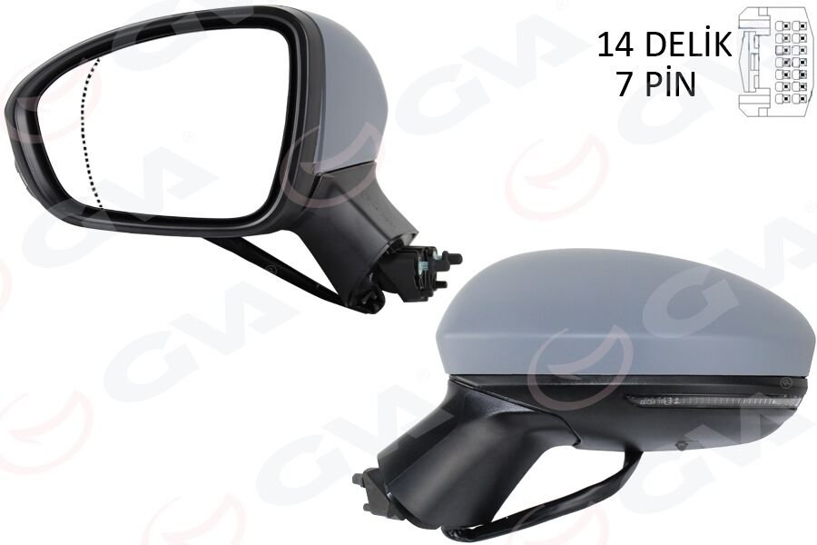 DIŞ DİKİZ AYNASI SOL ELEKTRİKLİ+ISITMALI+SİNYALLİ+...