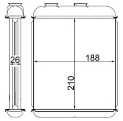 KALORIFER RADYATORU DELPHI TIPI AL/BRZ ASTRA G H 98-