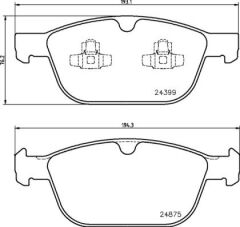 ON FREN BALATASI VOLVO S60 00> S70 97>00 S80...