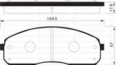 ÖN FREN BALATA KIA PREGIO 2,7L J2 99-04 / CARNIVAL...