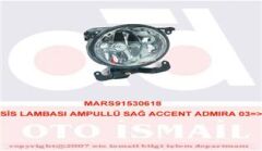SİS LAMBASI AMPULLÜ SAĞ ACCENT ADMIRA 03=>