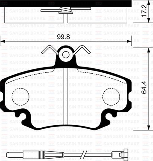 ÖN BALATA FİŞLİ RENAULT R9-R19-R21-CLIO I-II-MEGAN...