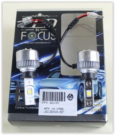 (300-32) AMPÜL 12V H3 LED XENON SET (CREE LED/ORJ....