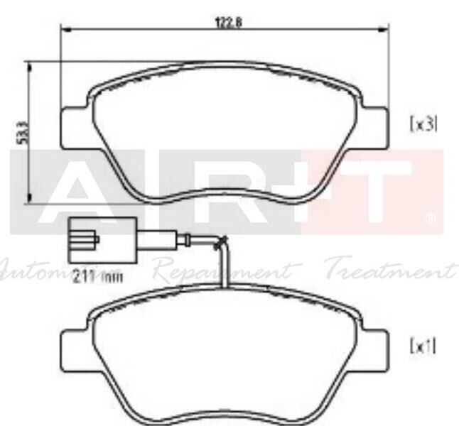 ÖN BALATA NEMO 1.3 HDİ 75 09=>BIPPER 1.3 HDİ 75...