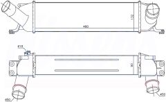 INTERCOOLER BRAZİNG INTERCOOLER A/M(480X132X90)H1 ...