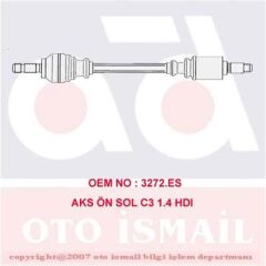 (x) AKS ÖN SOL C3 1.4 HDI 02=> 55KW (17-0708)